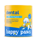 Suplemento masticable en envase, diseñado para la higiene dental de perros
